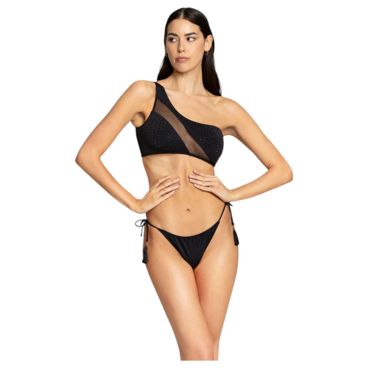 TOP SLIP WITH TACES TRANSPARENCE SHADES