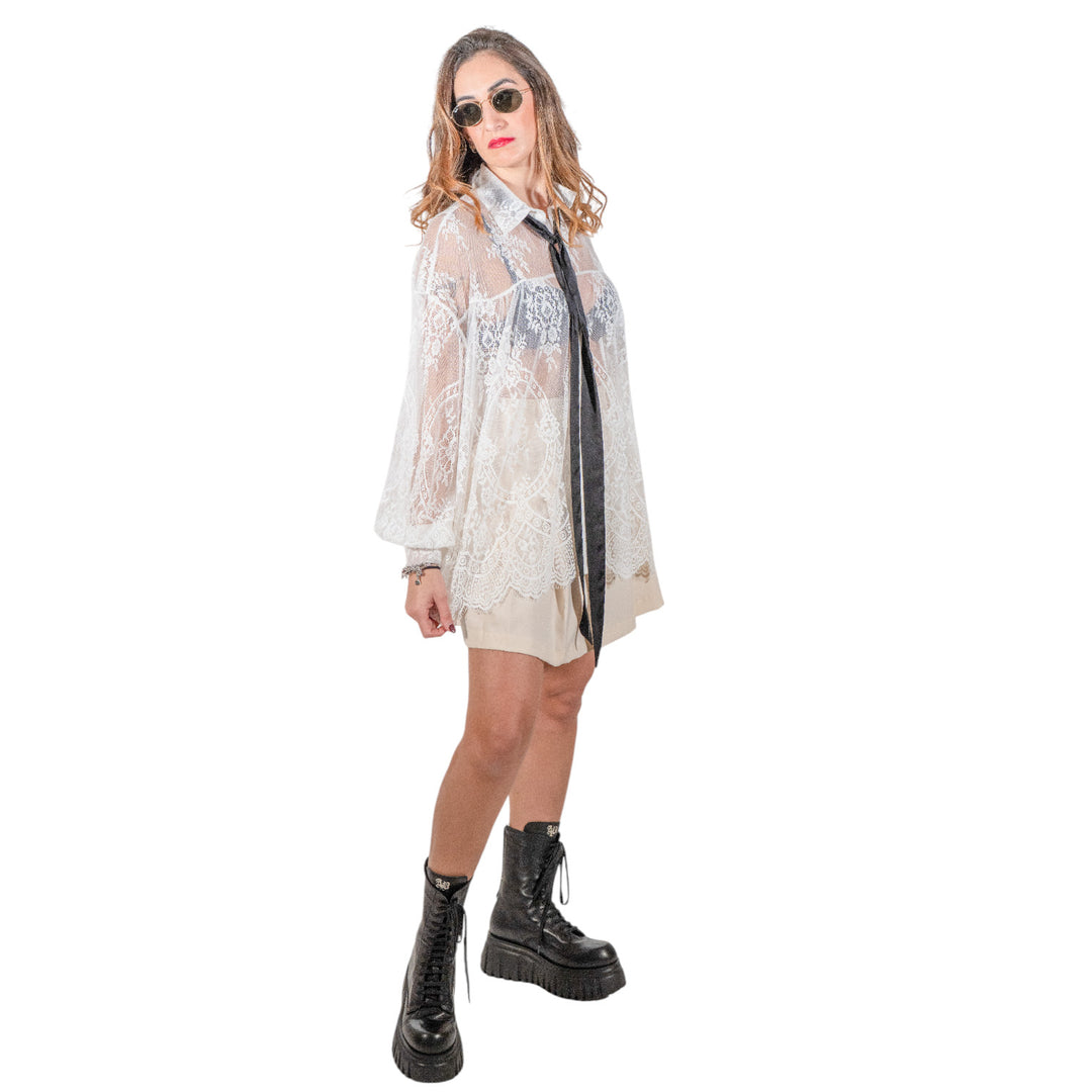 OVER SHIRT RAYA WHITE