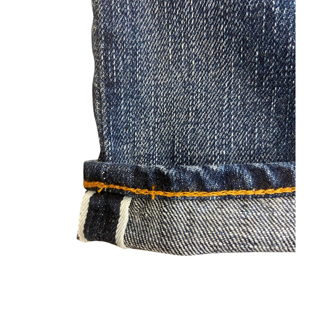 DENIM SELVEGUED STONE WASH BLUE
