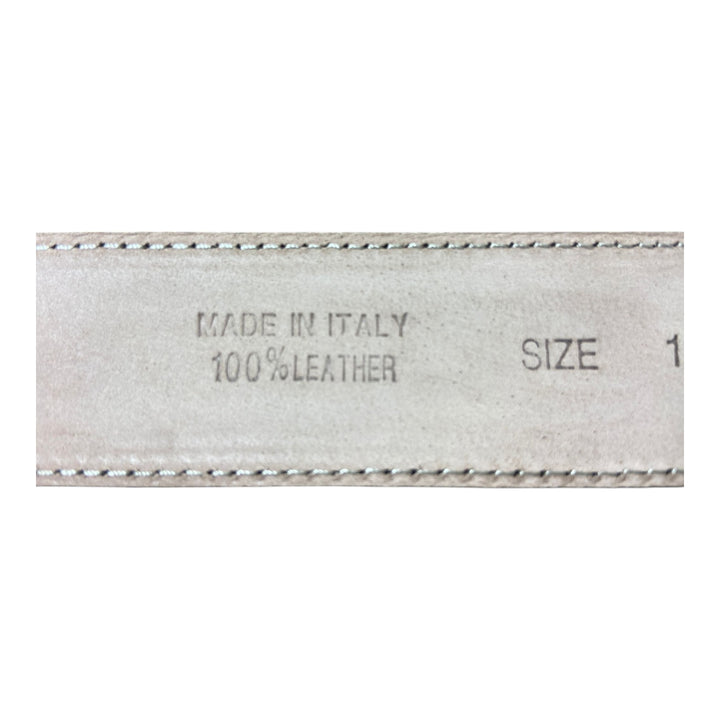BLACK GENUINE BUBBLED LEATHER BELT