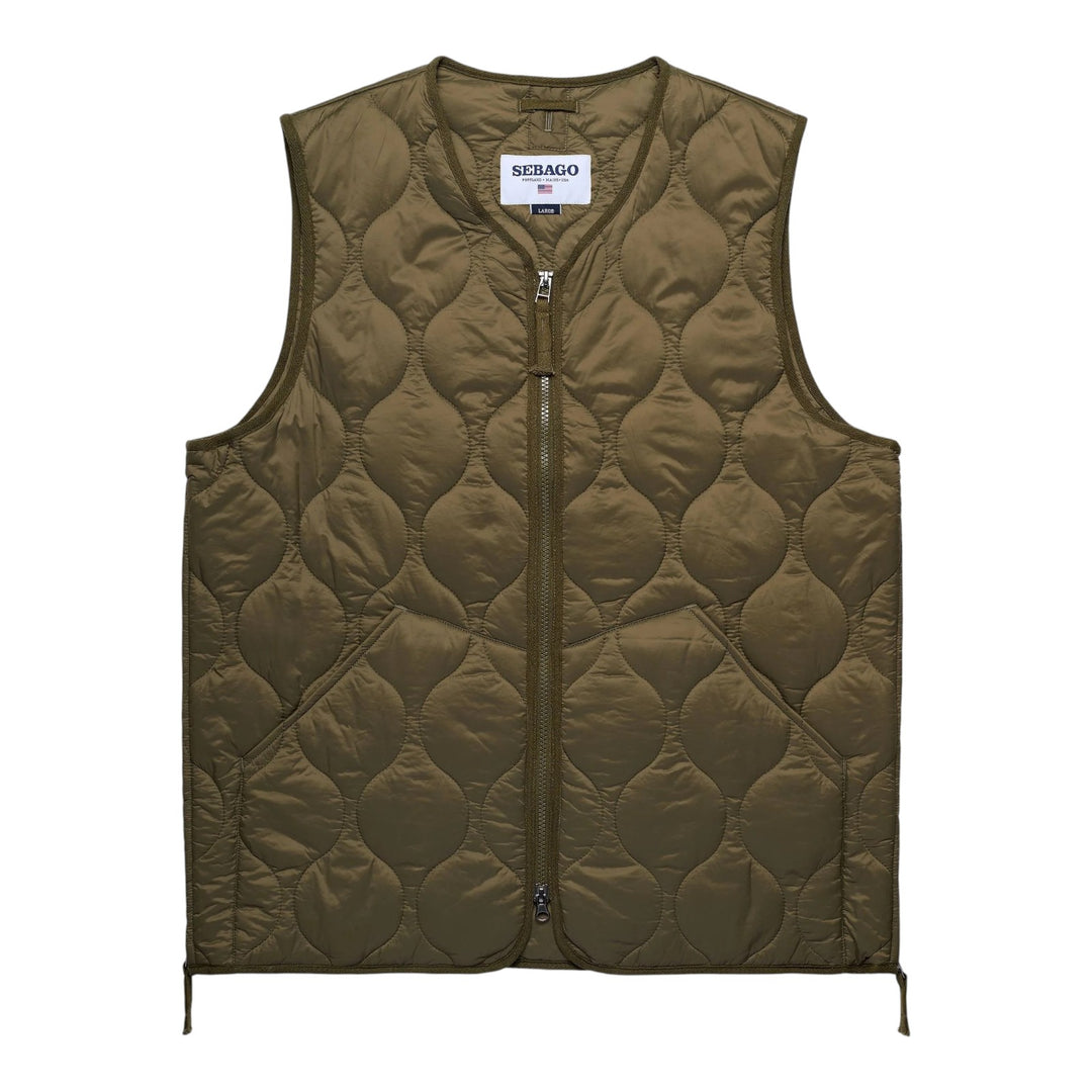 GILET  TRAPUNTATO VERDE