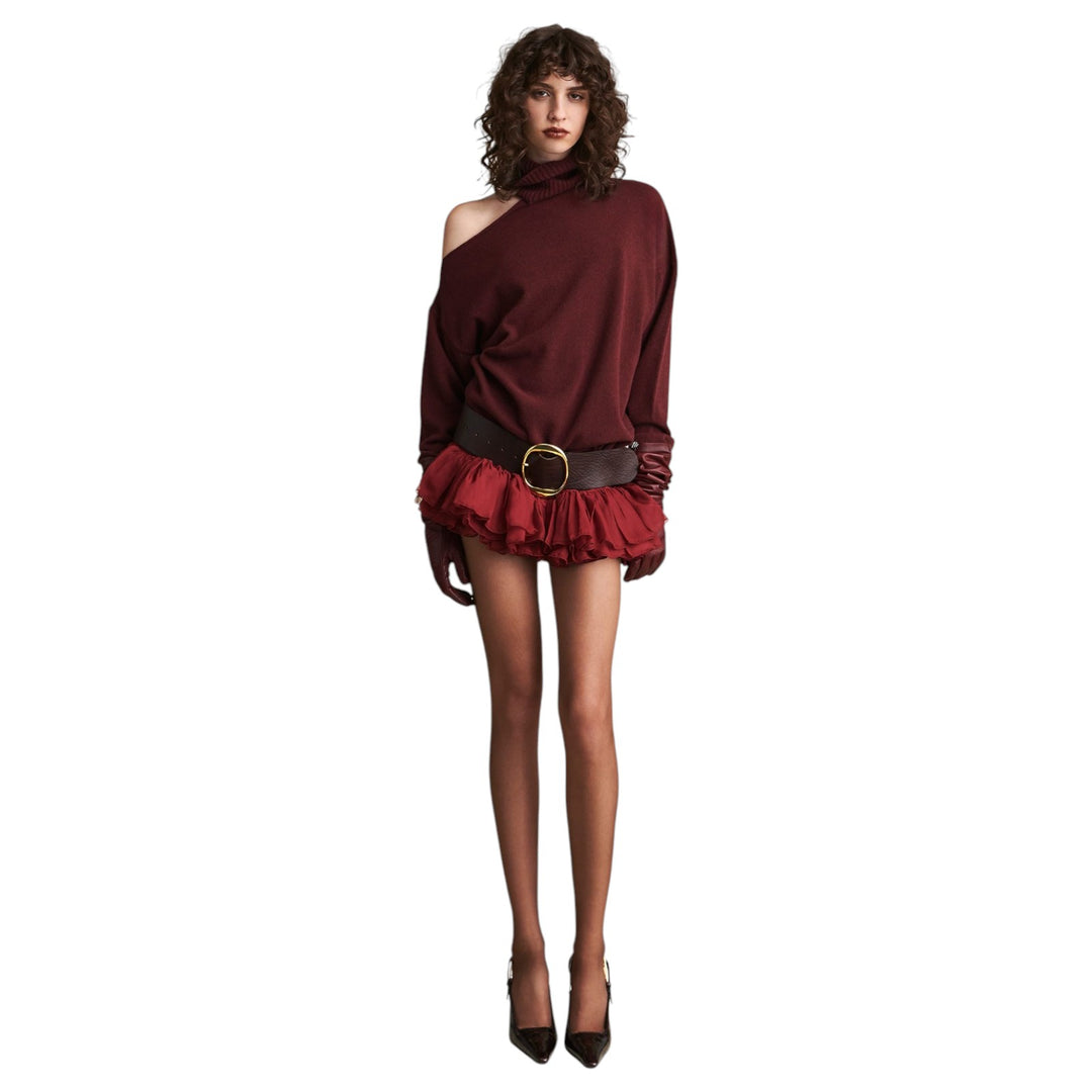VIVIEN BORDEAUX SWEATER