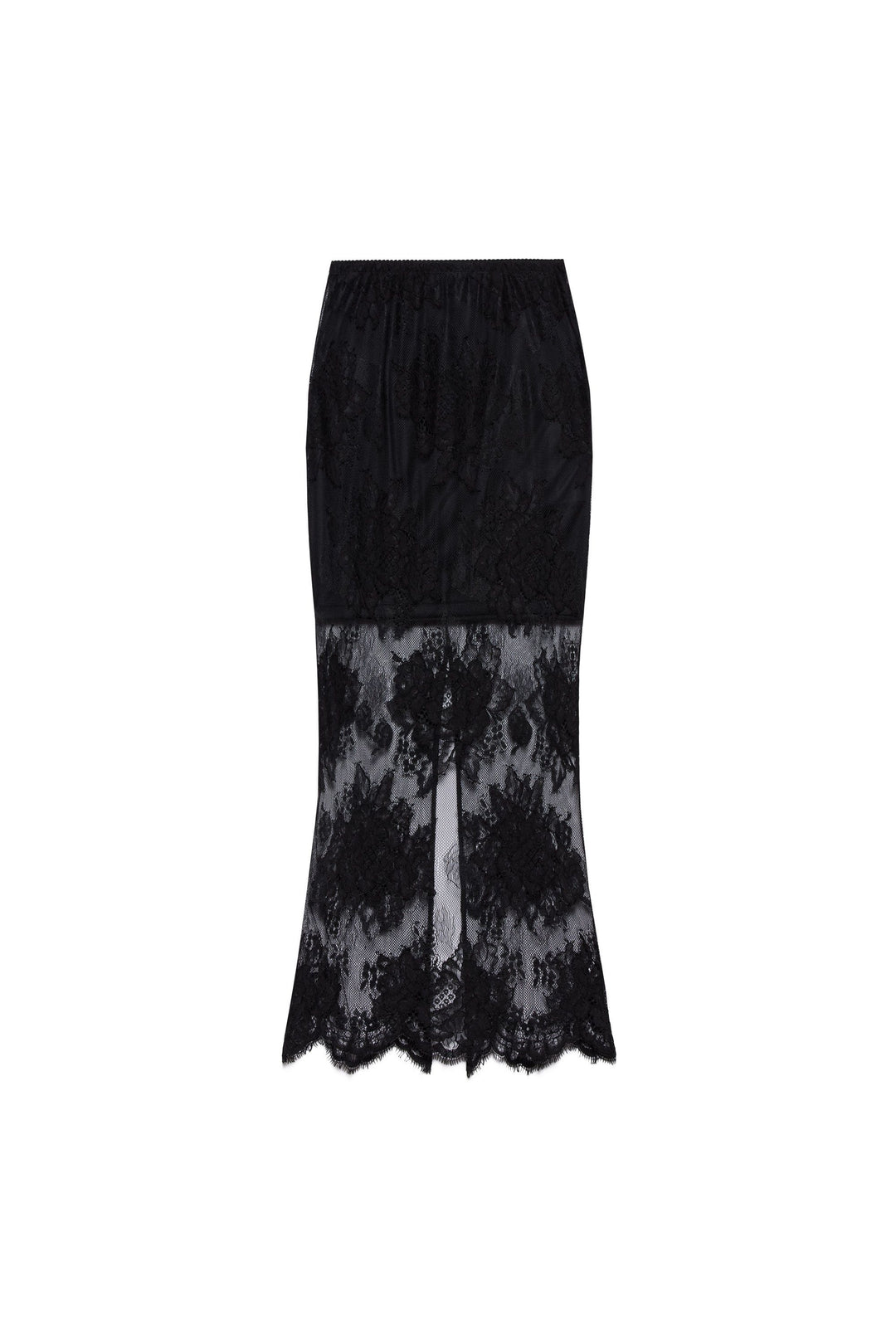 BLACK LACE SKIRT