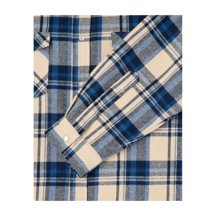 WESTERN SHIRT LS JAPAN NAVY / BLUE