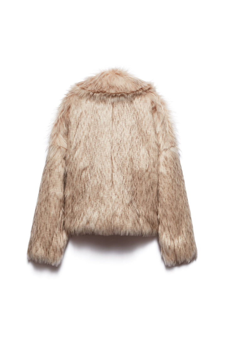 WHITE SERAPHINE ECO FUR COAT