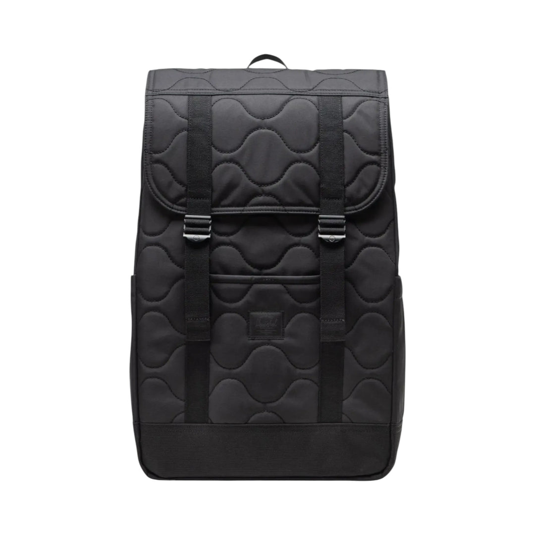 HERSCHEL RETREAT QUILTED CAPSULE BACKPACK BLACK
