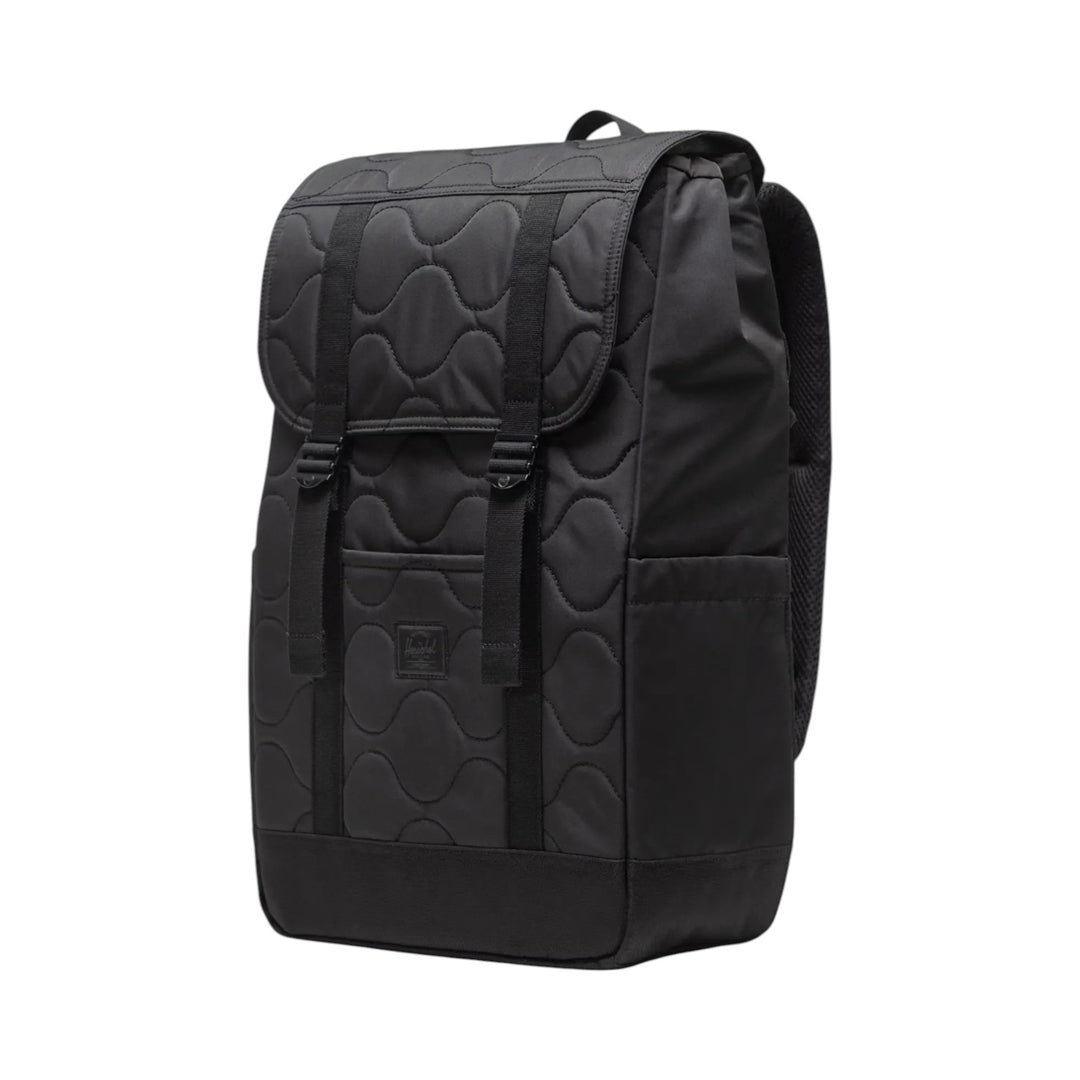 HERSCHEL RETREAT QUILTED CAPSULE BACKPACK BLACK