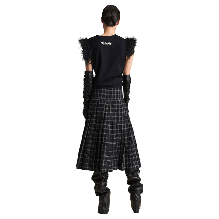 GWEN BLACK TARTAN SKIRT