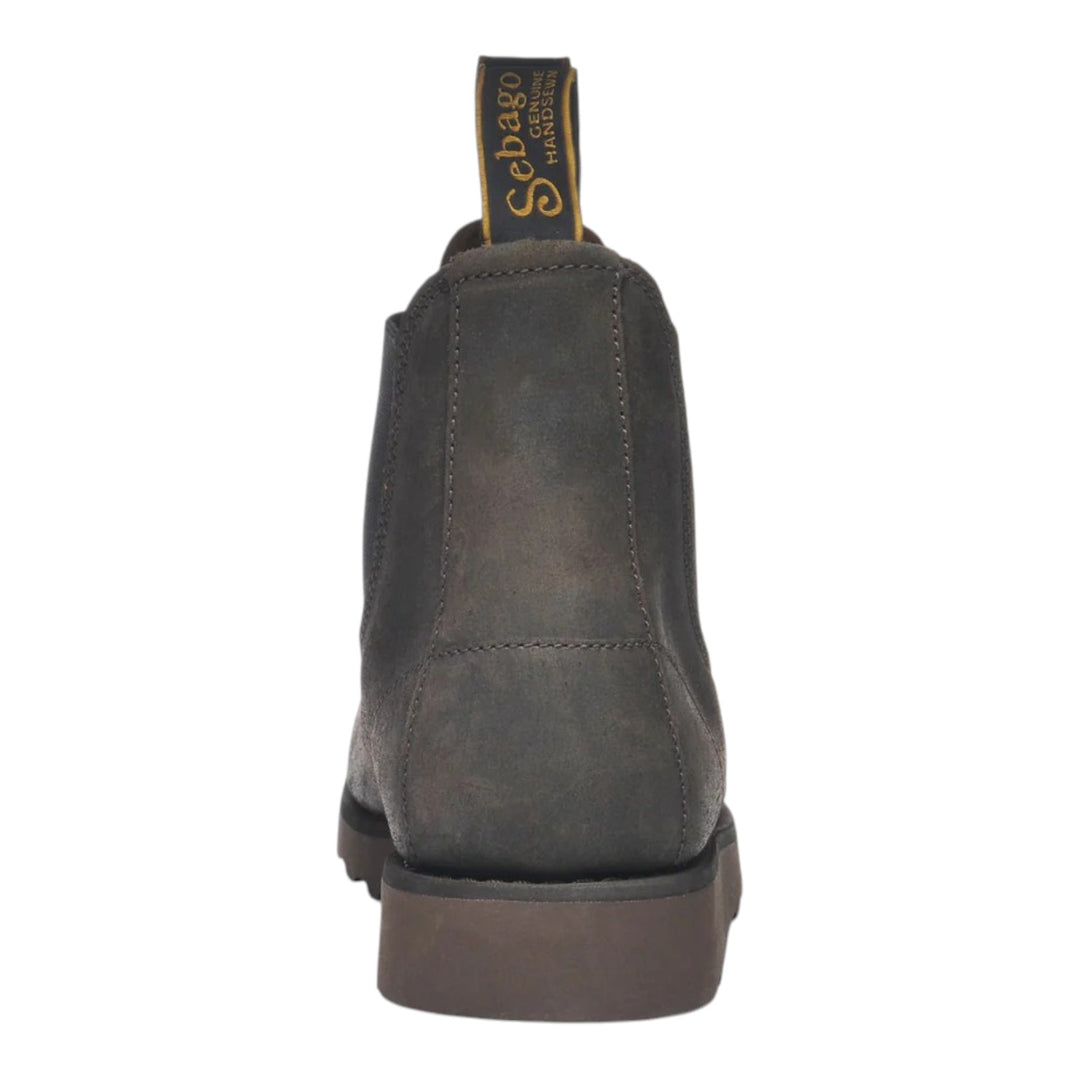 STIVALETTI SLIP ON PELLE SCAMOSCIATA MARRONE