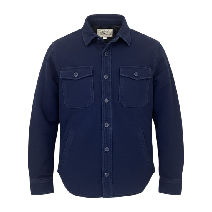 CAMICIA MOLESKINE TRAPUNTATA BLU