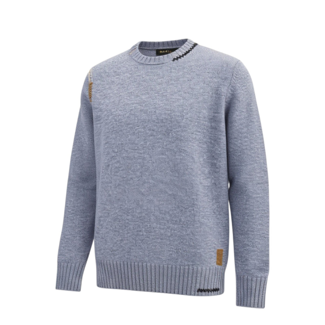 GIROCOLLO IN LANA CELESTE