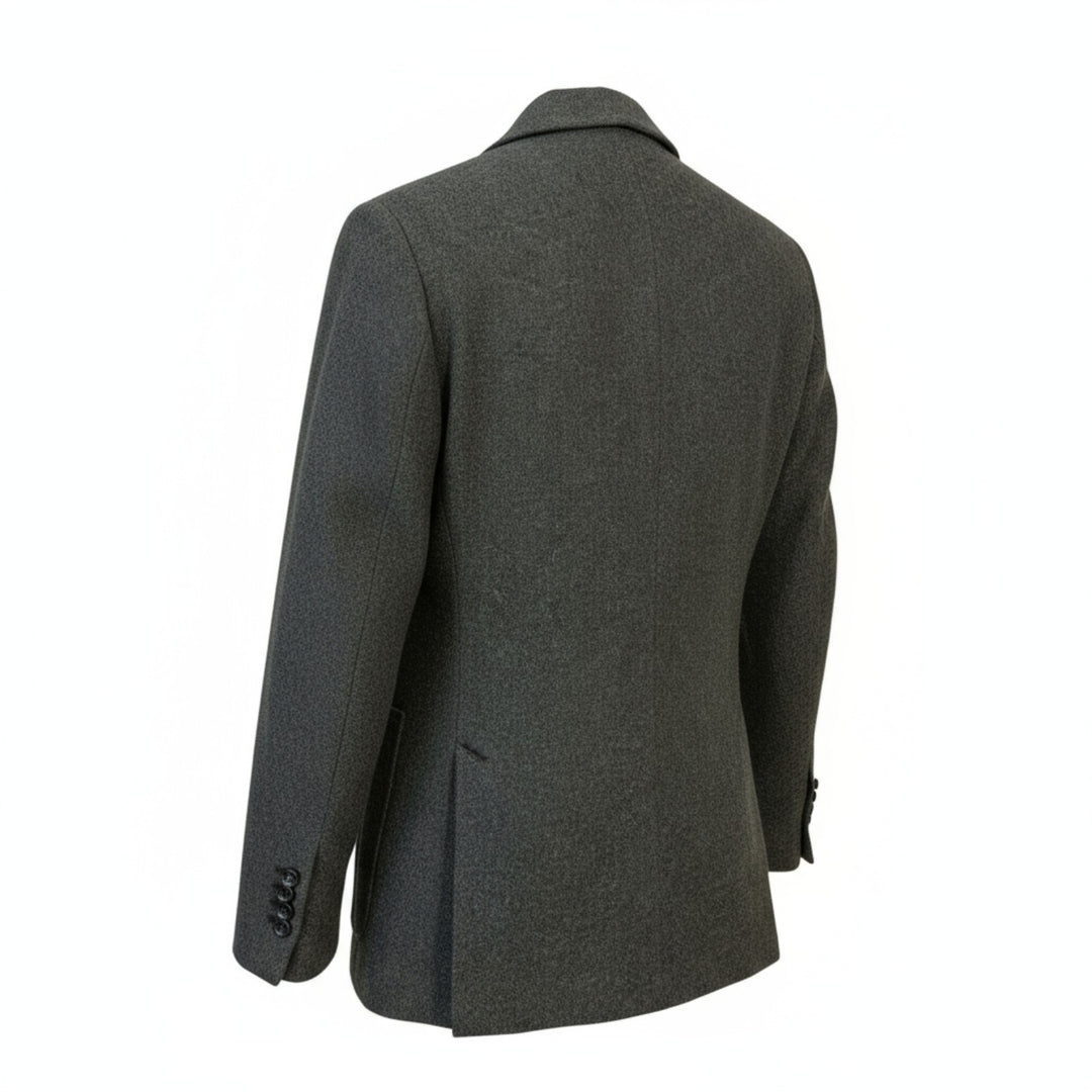 GREEN VIRGIN WOOL & CASHMERE BLAZER