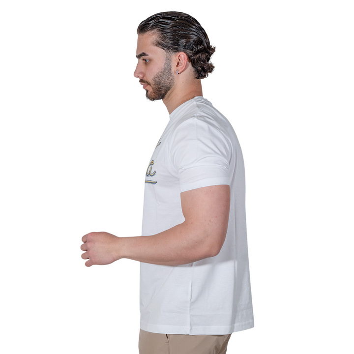 YELLOW PASTA PRINT T-SHIRT