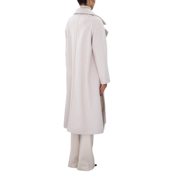 Cappotto Doppiopetto Oversize Bianco