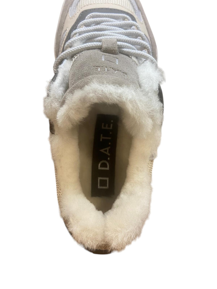 d a t e fuga fur dragon ivory sneakers w411 fgf dr iv iv