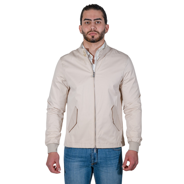 Giacca L/P Zip Cotone Tecnico Beige