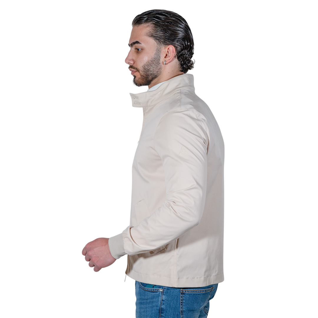 Giacca L/P Zip Cotone Tecnico Beige