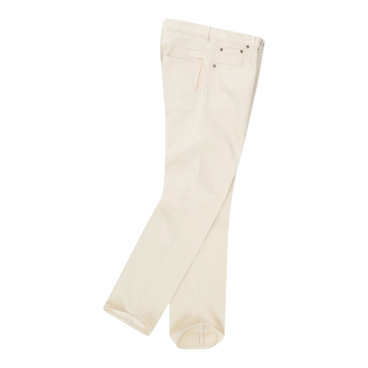 965 John Japan Denim Cimosato 5 Tasche Regular Fit Ecrù - L33''