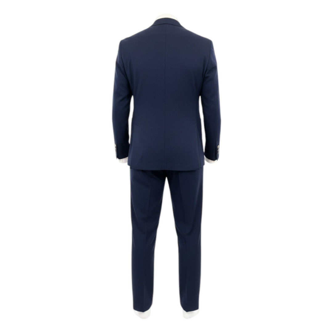 Anzug mit Waffelstruktur Comfort Fit Blau