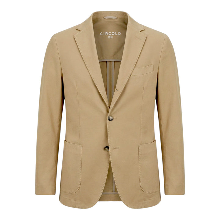Blazer Premium Piquet in Cotone Beige