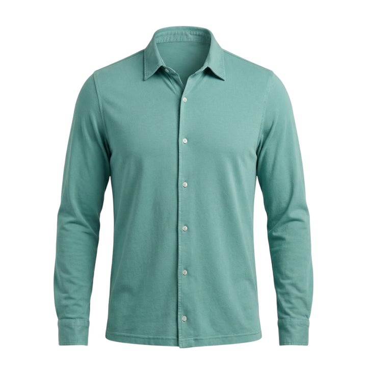 Langarmhemd Hartford Jersey Türkis