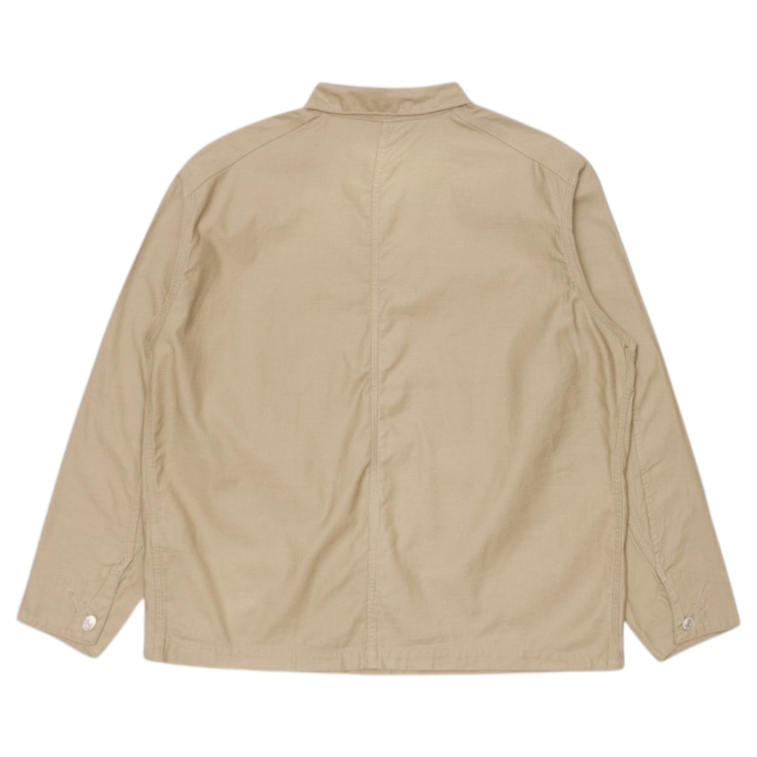 Coverall Japan Military Cloth Back Satin Cottone Beige