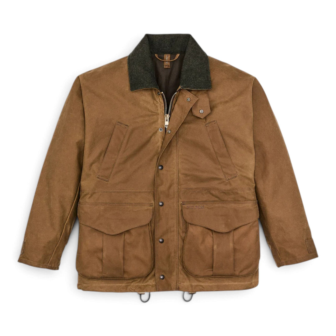 Waxed Barn Coat Dark Tan