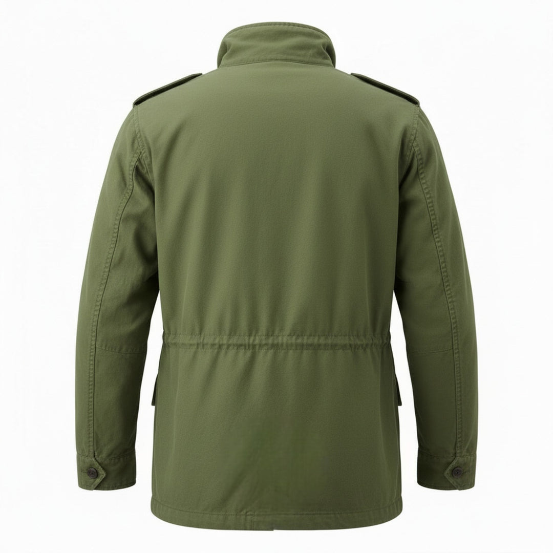 Field Jacket Manica Lunga Travis Gabardine Verde