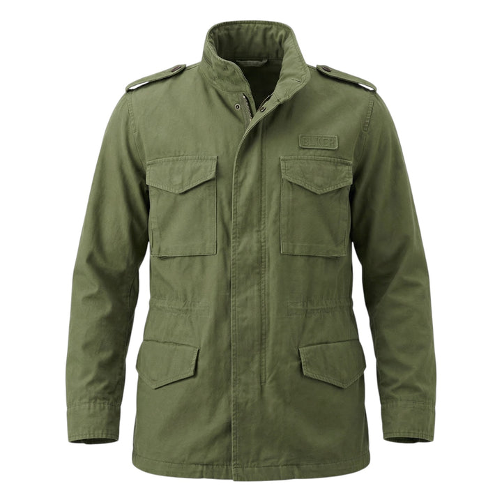 Field Jacket Manica Lunga Travis Gabardine Verde