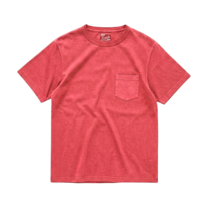 Teepocket T-Shirt mit Brusttasche aus Baumwolle Lobster Corallo