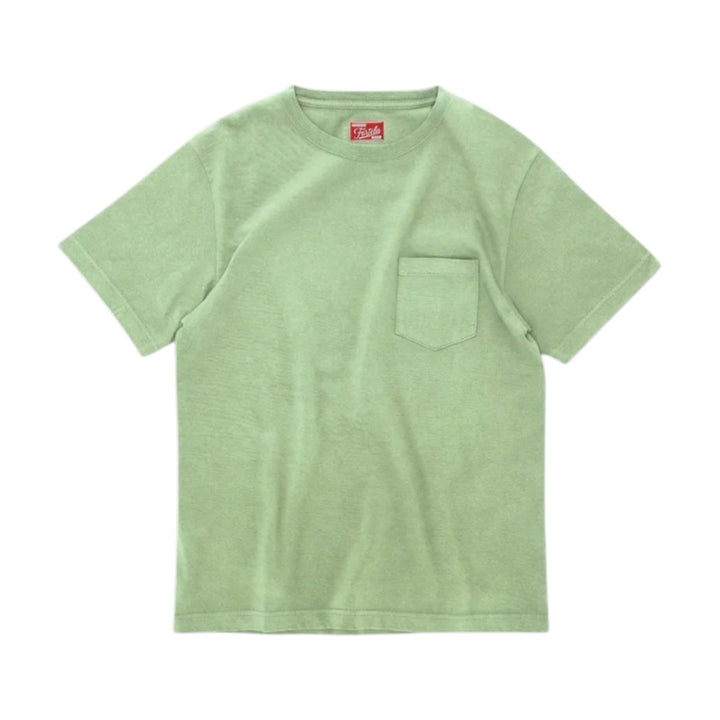 Tubejp T-Shirt mit Brusttasche aus Baumwolle Lobster Sage Grün