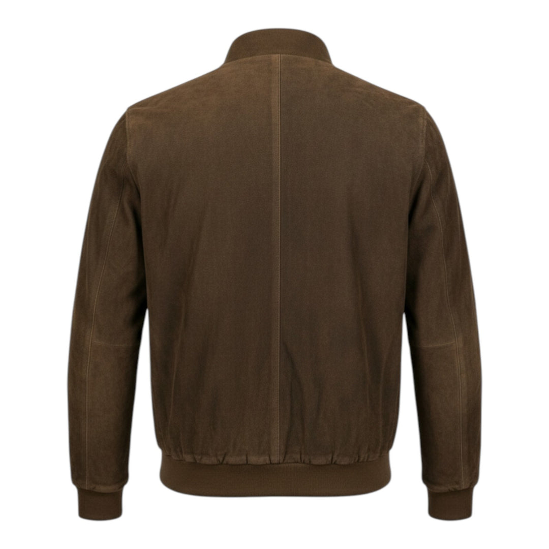 Jacke Modell Valstar aus echtem Wildleder in Tabak