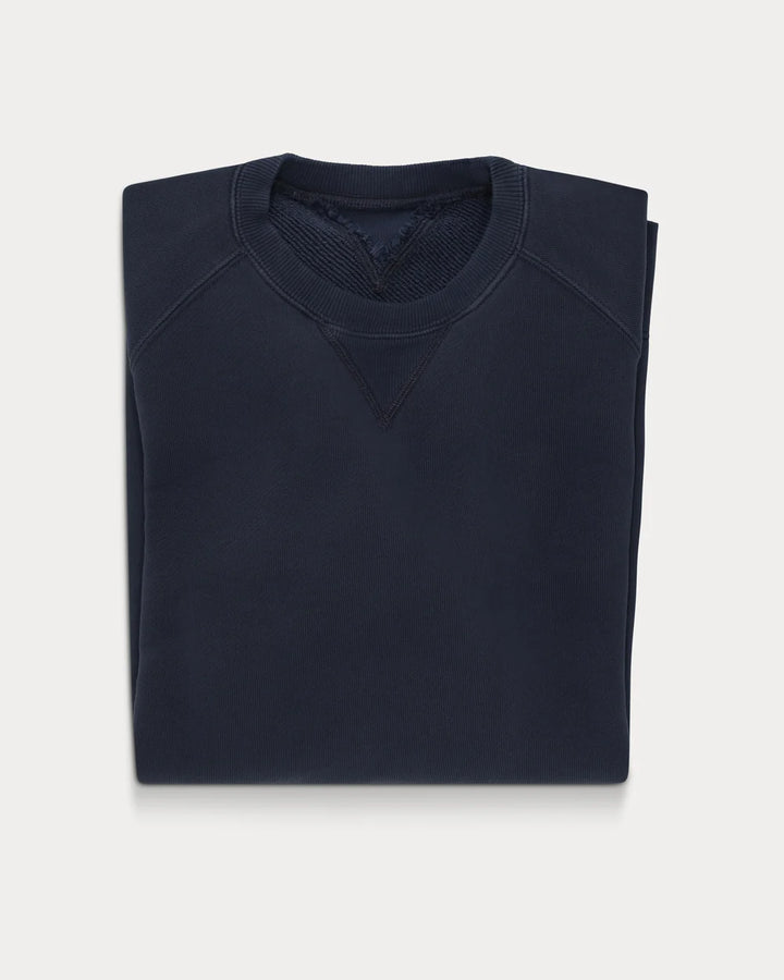 HARVARD FELPA GIROCOLLOIN JERSEY FELPATO TAGLIO REGLAN BLUE