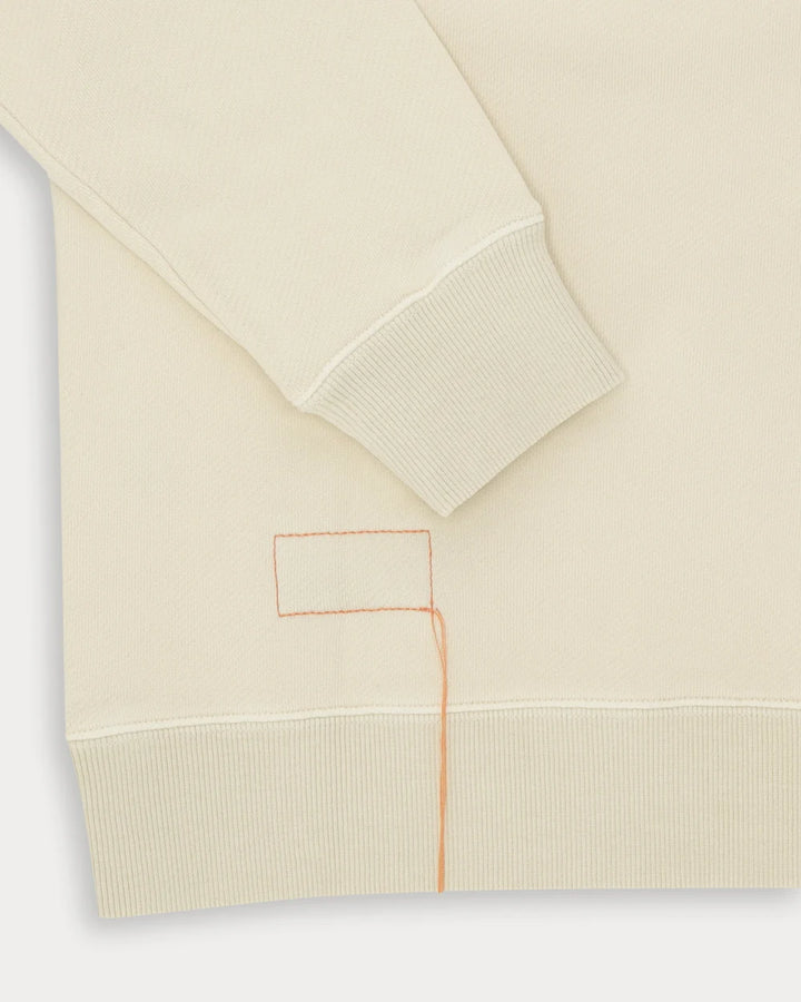HARVARD FELPA GIROCOLLOIN JERSEY FELPATO TAGLIO REGLAN WHITE