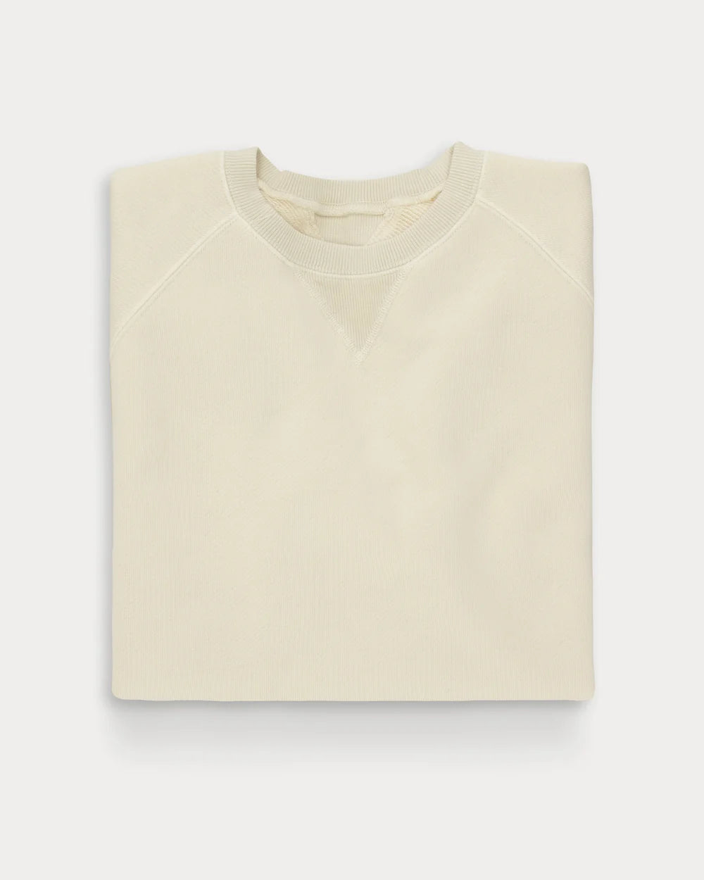 HARVARD FELPA GIROCOLLOIN JERSEY FELPATO TAGLIO REGLAN WHITE