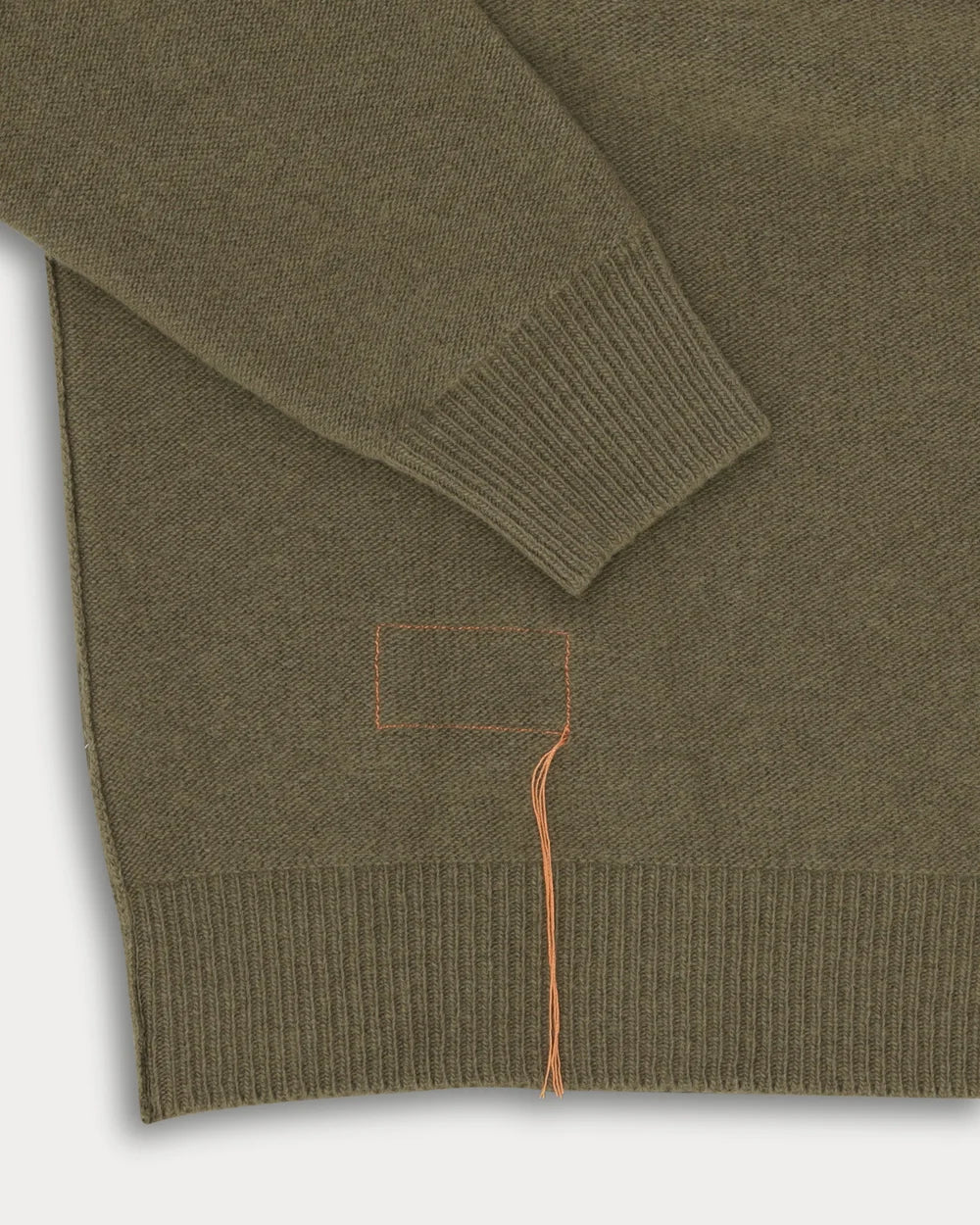 HARVARD MAGLIONE GIROCOLLO LANA MANICHE REGLAN ARMY GREEN