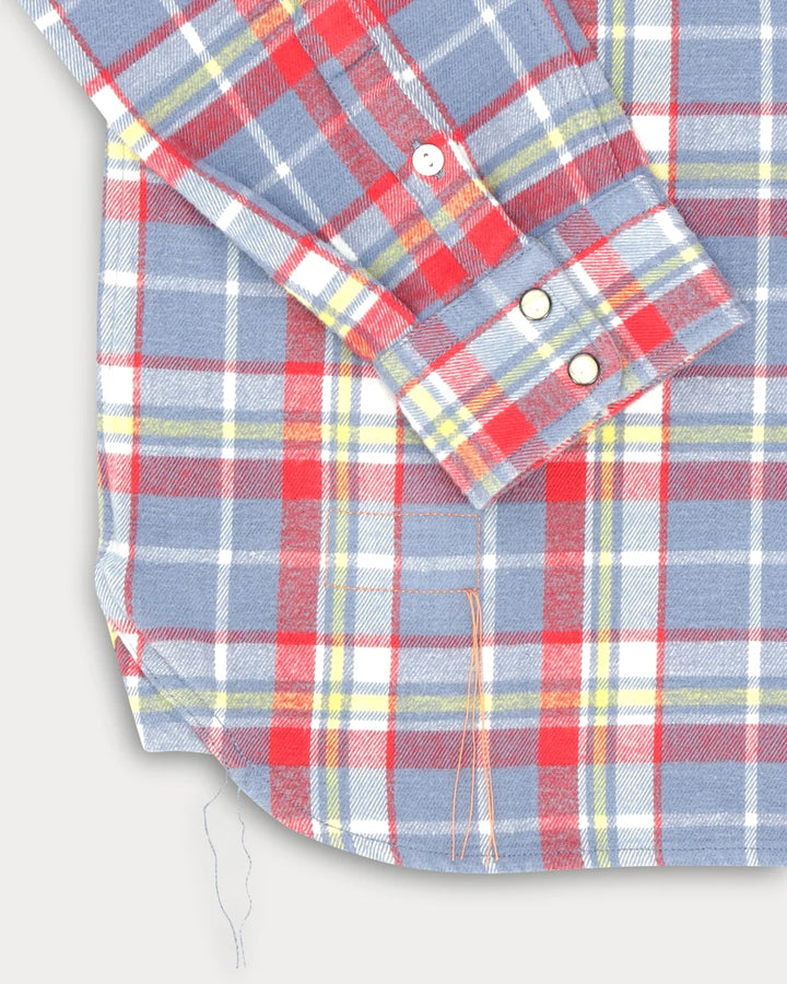JOSH CAMICIA TEXANA COTONE A QUADRI RED/GREY