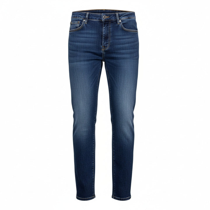 Dunkelblaue Jeansshorts mit 5 Taschen