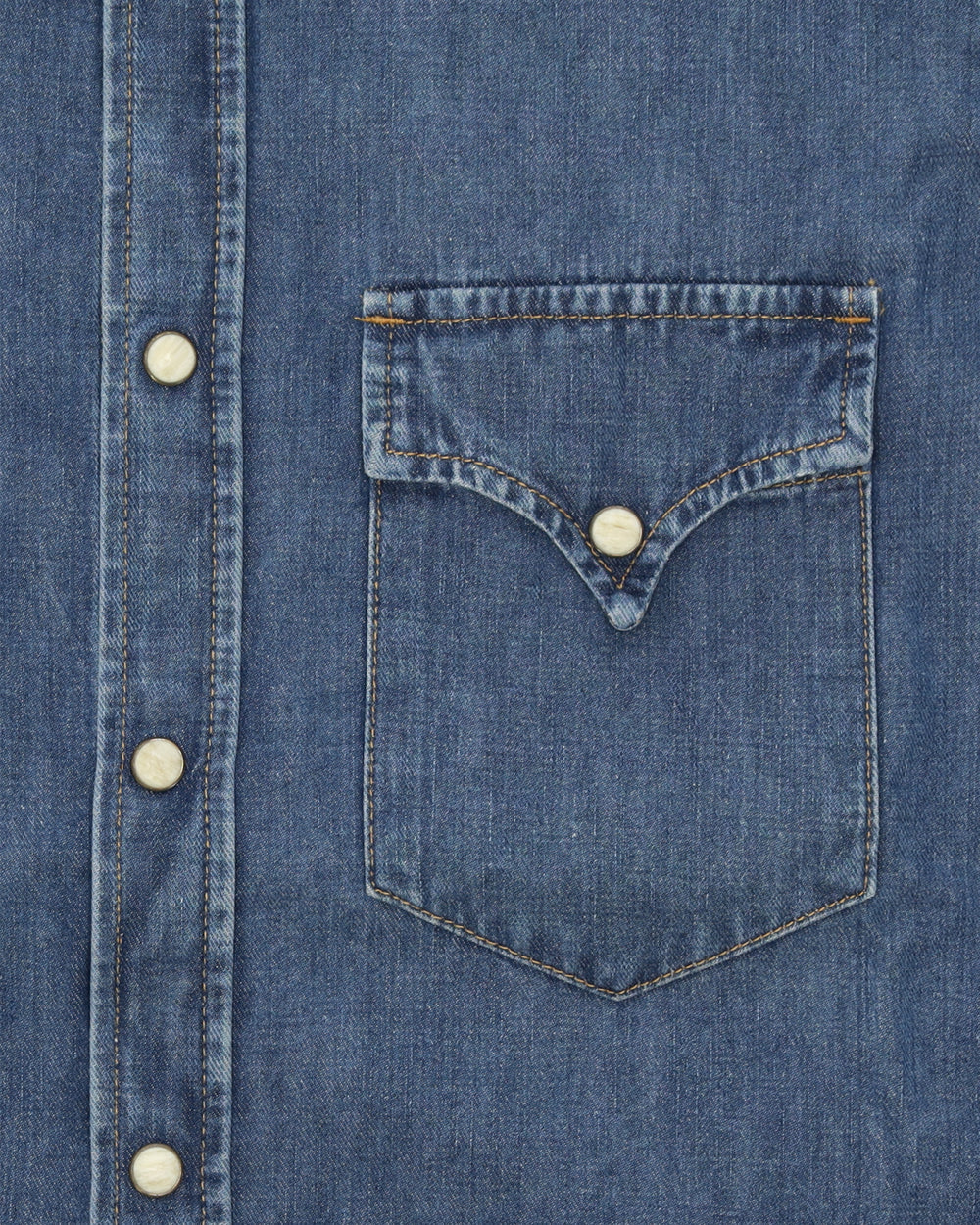 NTEX WESTERN-DENIM-HEMD STONE WASH
