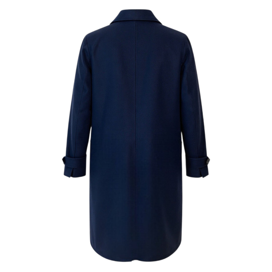 BLAUER REISSVERSCHLUSSMANTEL