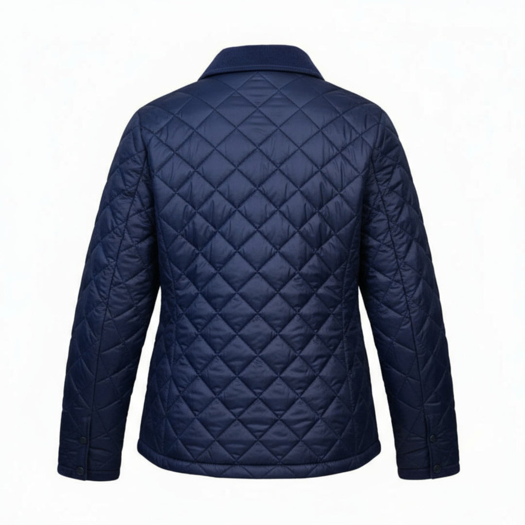 BLAUE GESTEPPTE JACKE