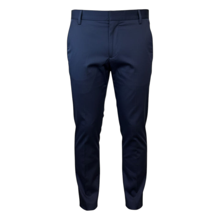 Slim Fit Hose mit American Pockets Kurz Navyblau