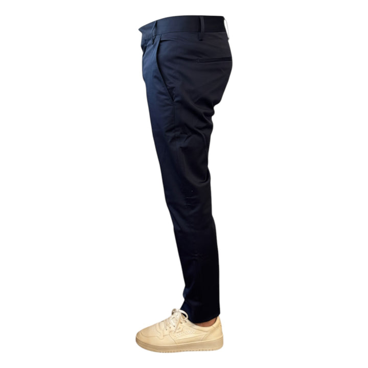 Slim Fit Hose mit American Pockets Kurz Navyblau