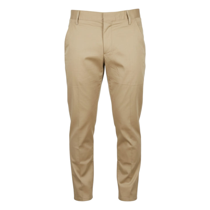 Slim Fit Hose mit amerikanischen Taschen Kurz Havana