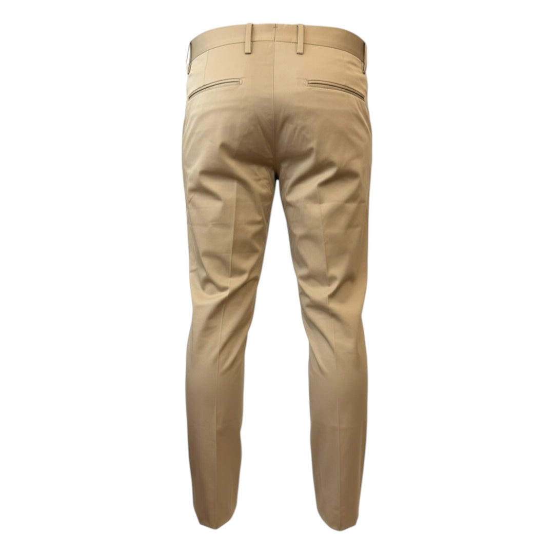 Slim Fit Hose mit amerikanischen Taschen Kurz Havana