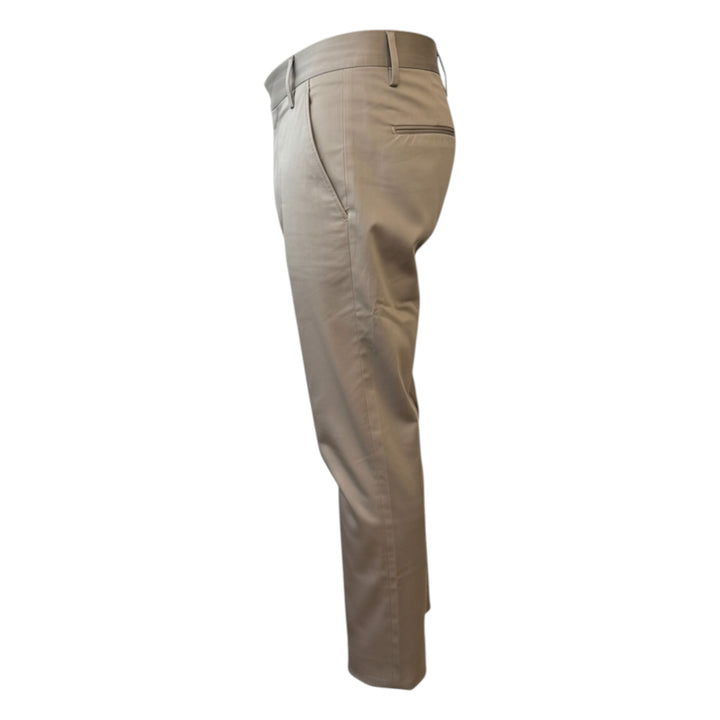 Slim Hose mit America-Taschen, Kurz, Taupe