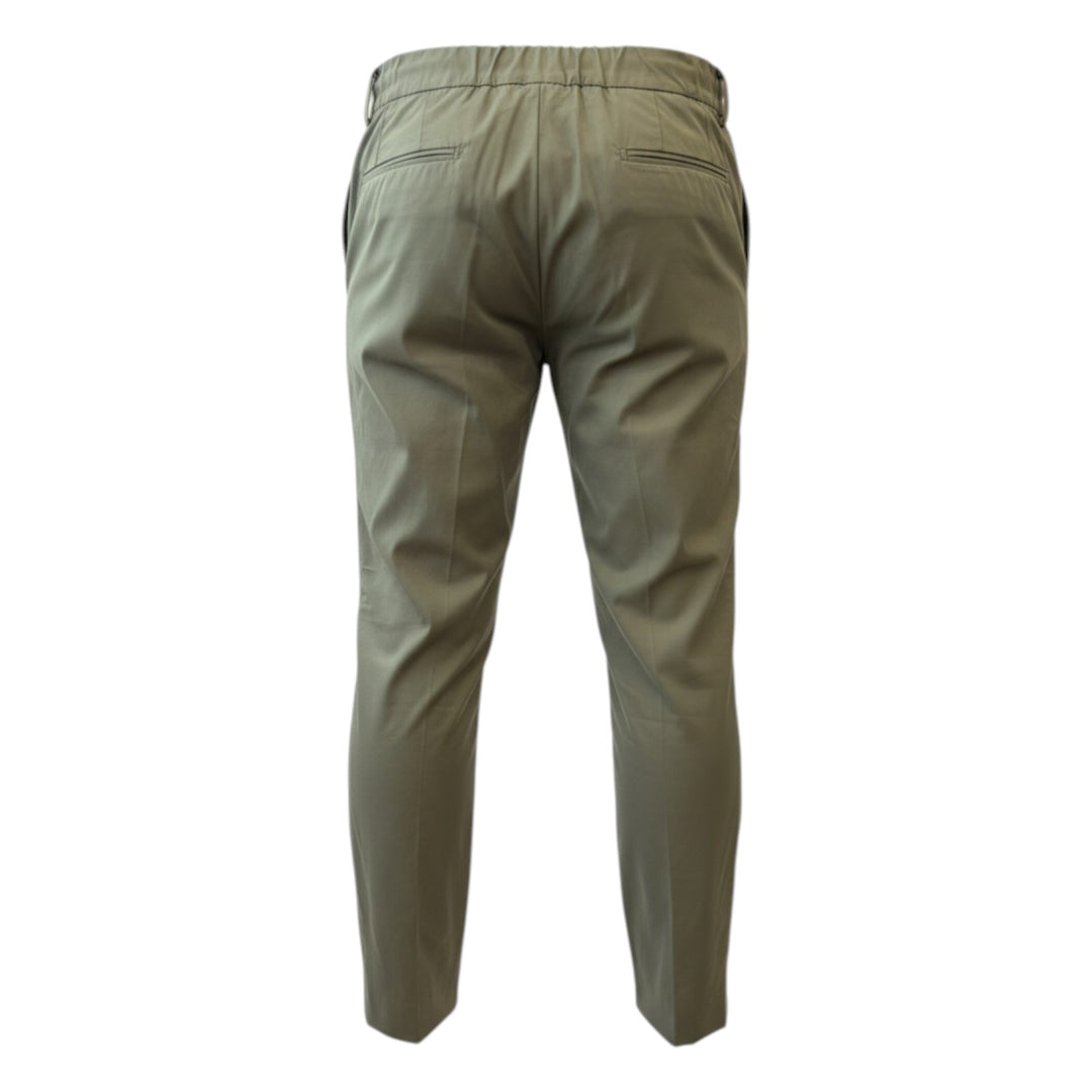 Ultralight-Hose mit Gummizug und Bundfalten Green Military