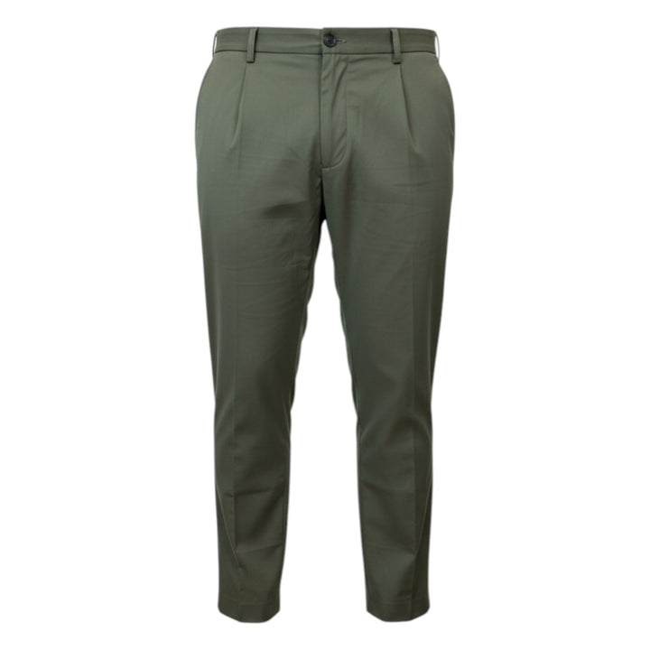 Ultralight-Hose mit Gummizug und Bundfalten Green Military