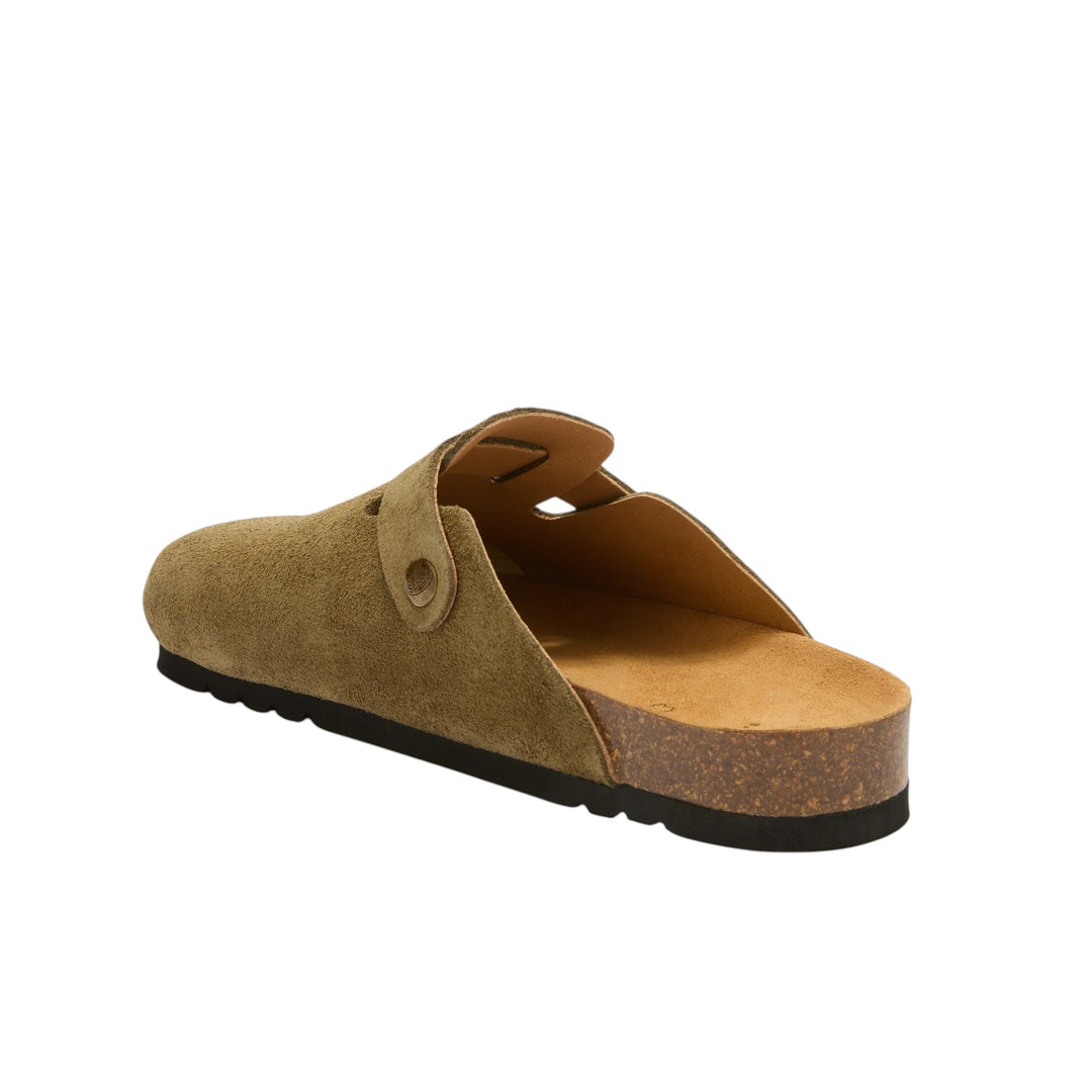 WILDLEDER-SANDALEN OLIVIER KHAKI