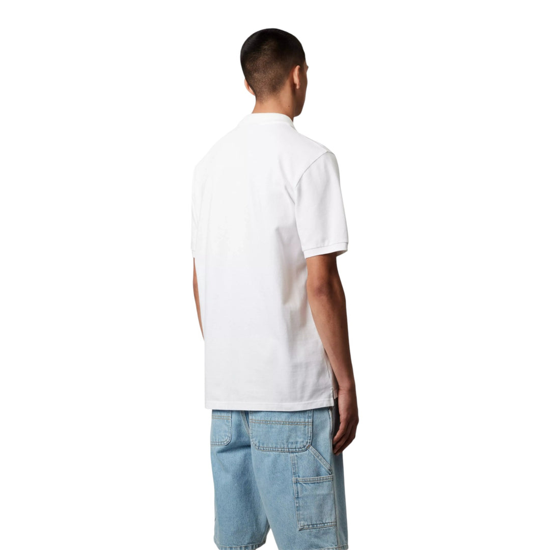 S/S Chase Piqué Polo Weiß/Gold